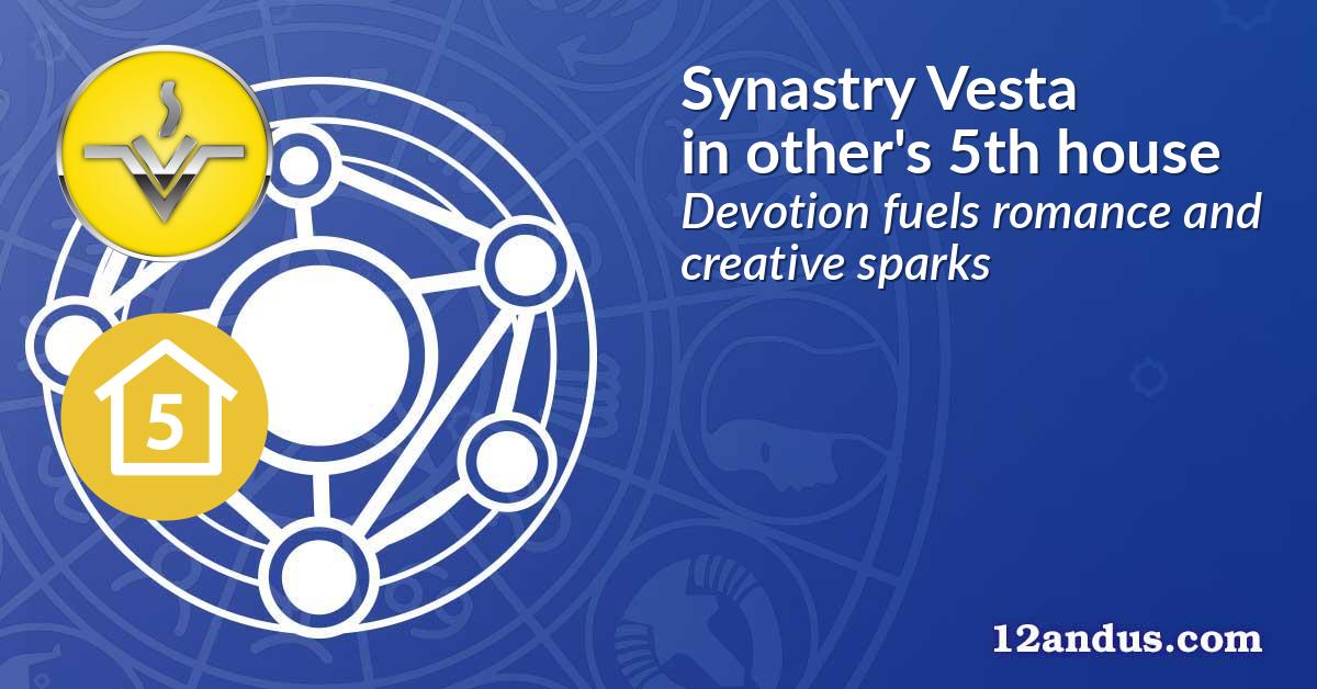 Synastry Vesta in the other person's 5th house