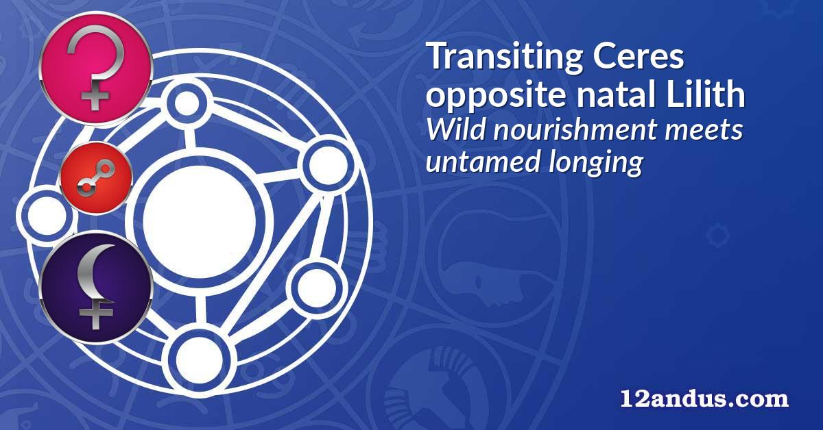 Transiting Ceres opposite natal Lilith