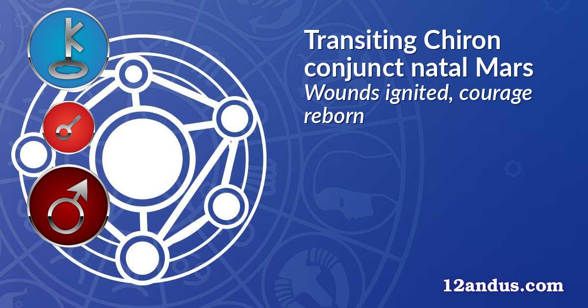 Transiting Chiron conjunct natal Mars