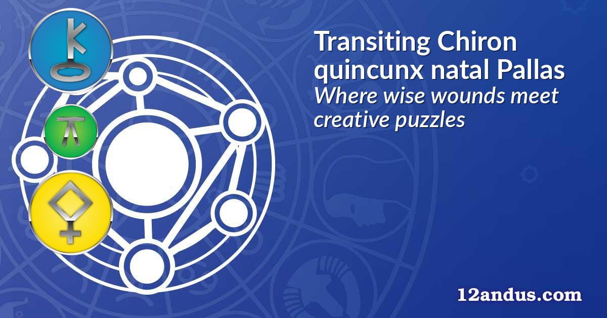 Transiting Chiron quincunx natal Pallas