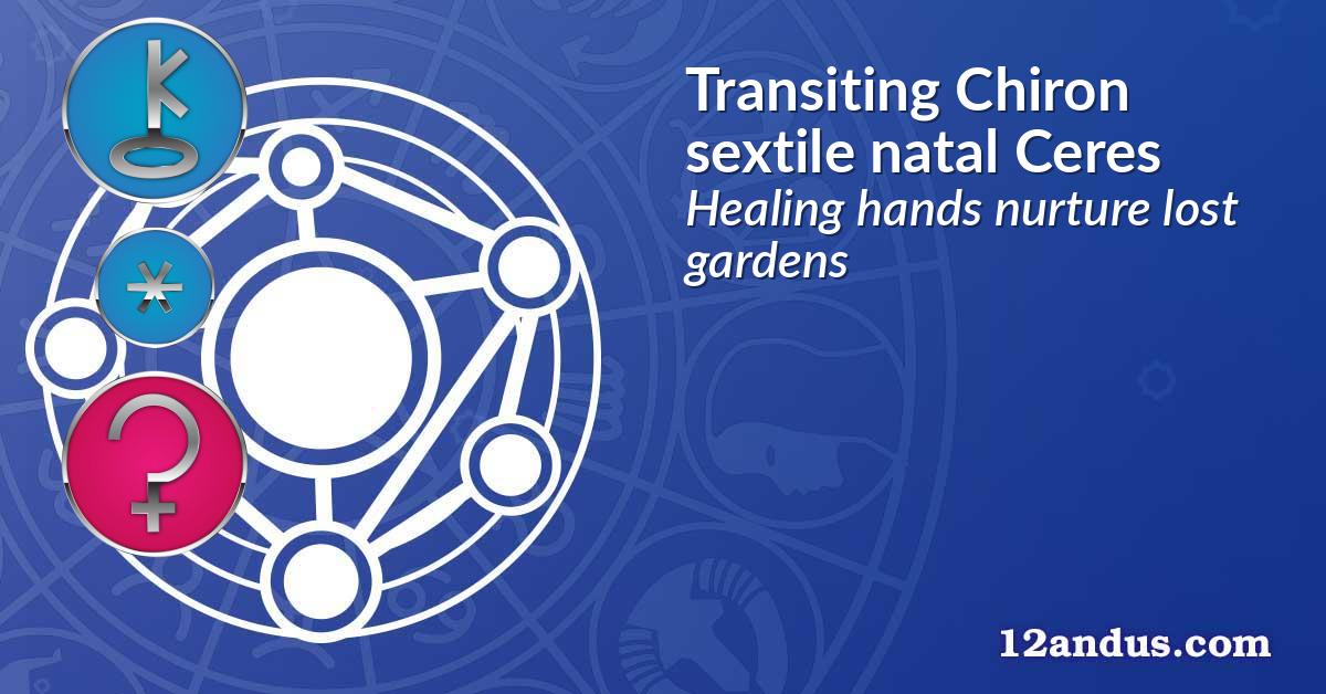 Transiting Chiron sextile natal Ceres