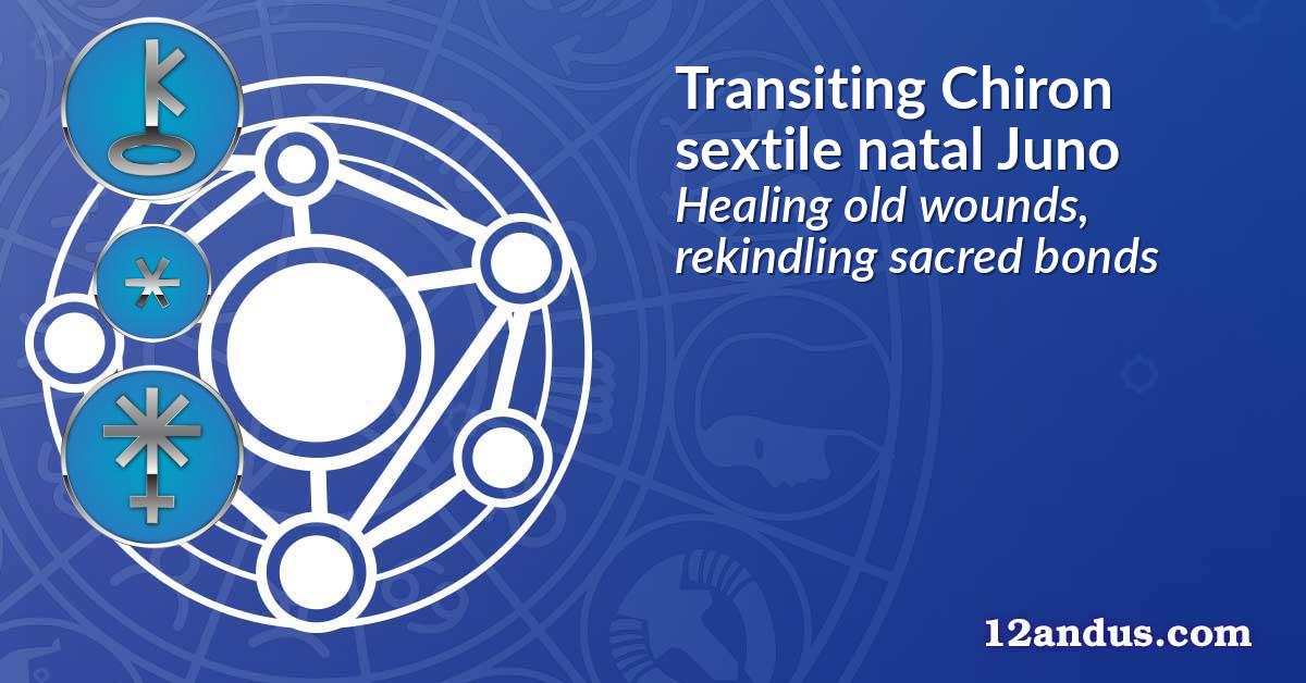 Transiting Chiron sextile natal Juno