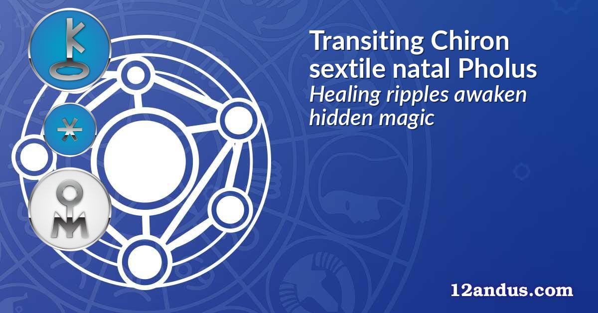 Transiting Chiron sextile natal Pholus