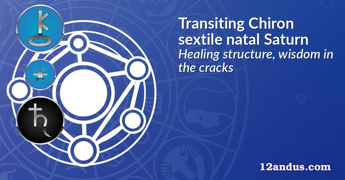 Transiting Chiron sextile natal Saturn