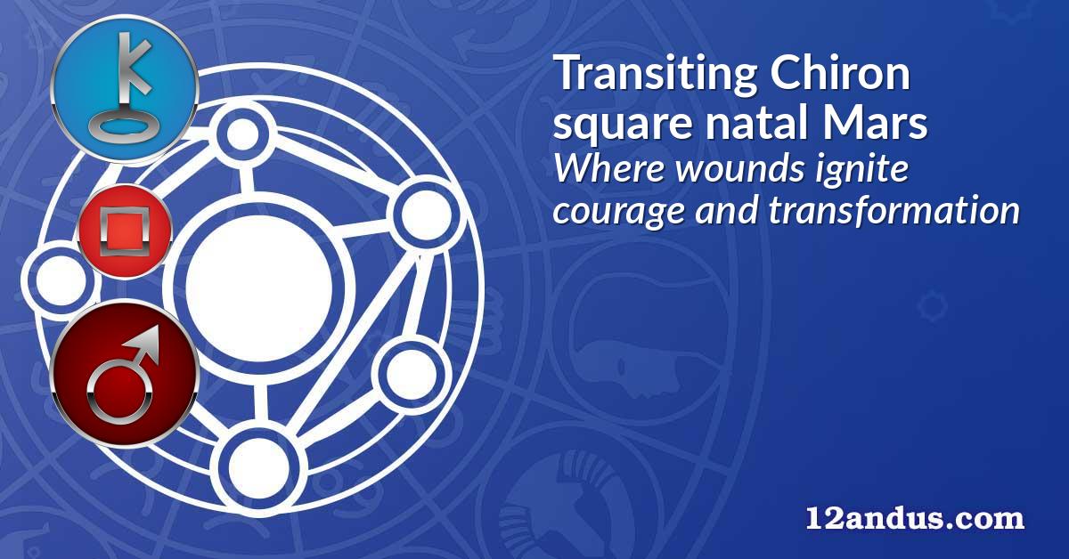 Transiting Chiron square natal Mars