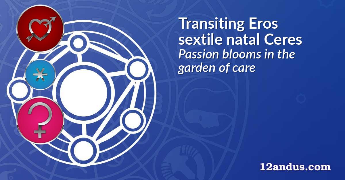 Transiting Eros sextile natal Ceres