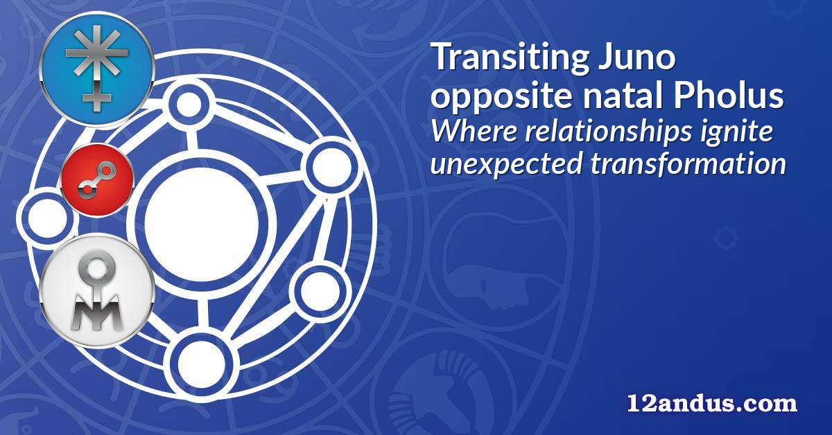 Transiting Juno opposite natal Pholus