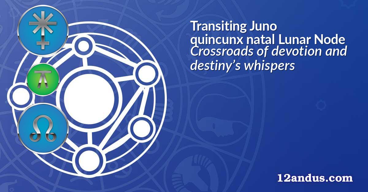 Transiting Juno quincunx natal Lunar Node