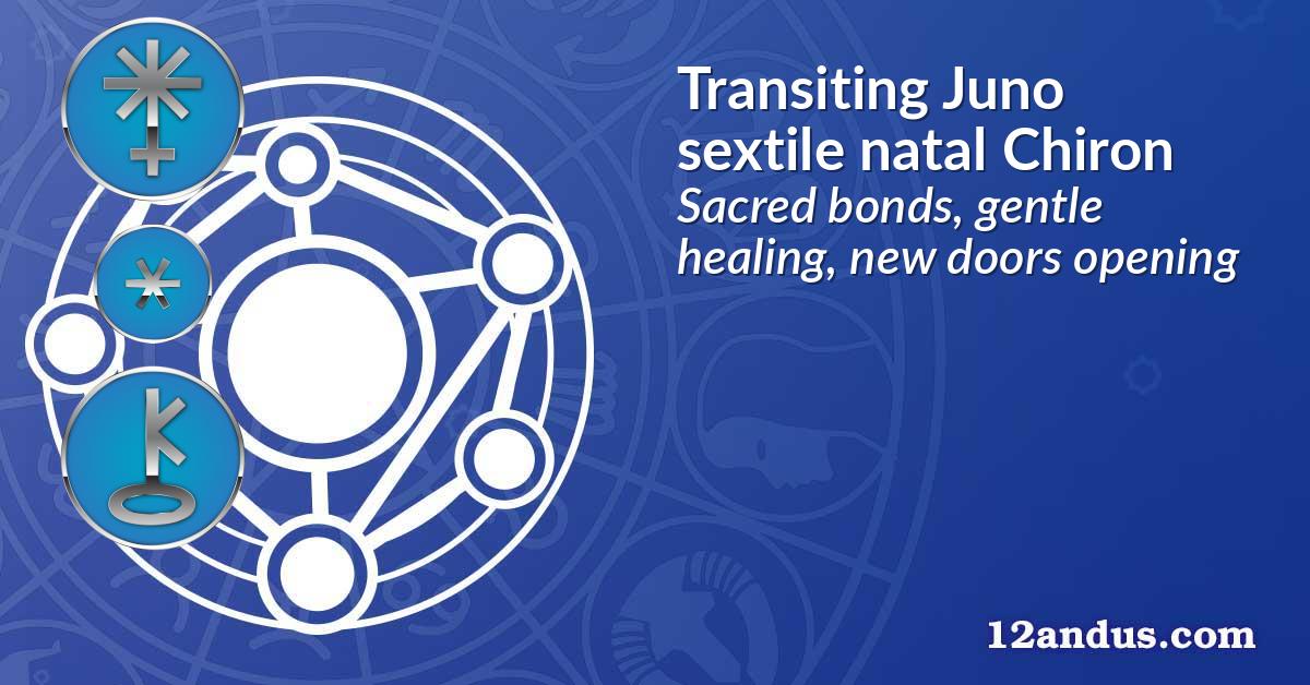 Transiting Juno sextile natal Chiron