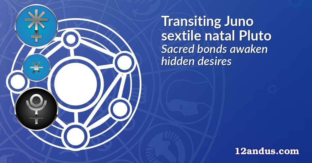Transiting Juno sextile natal Pluto