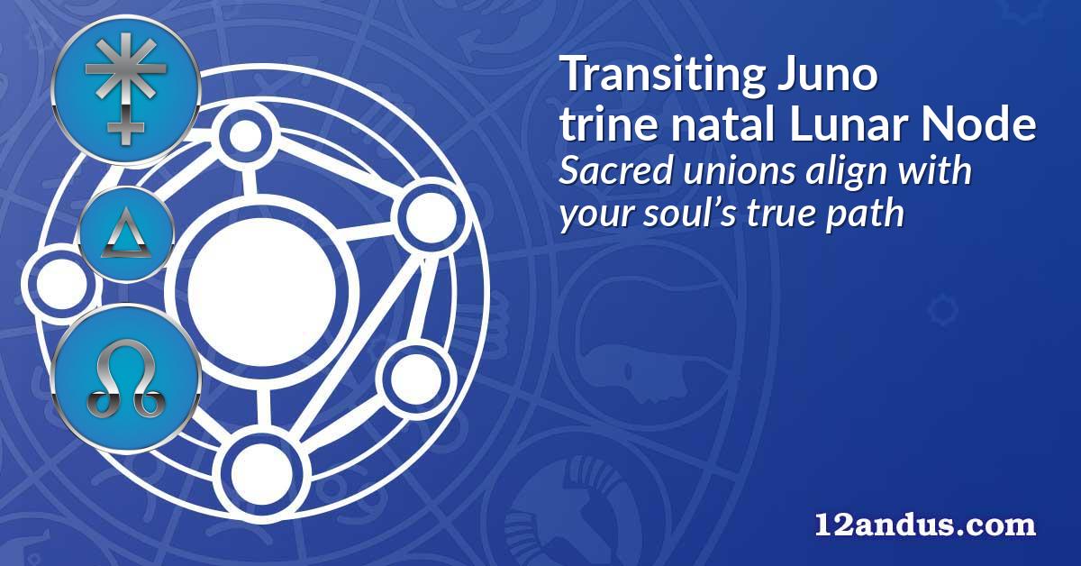 Transiting Juno trine natal Lunar Node