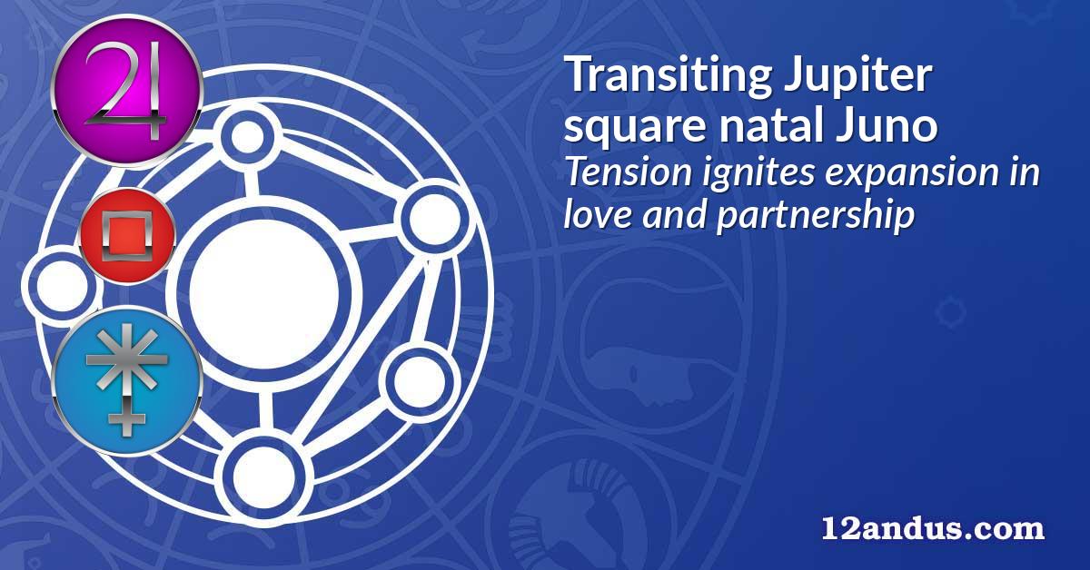 Transiting Jupiter square natal Juno