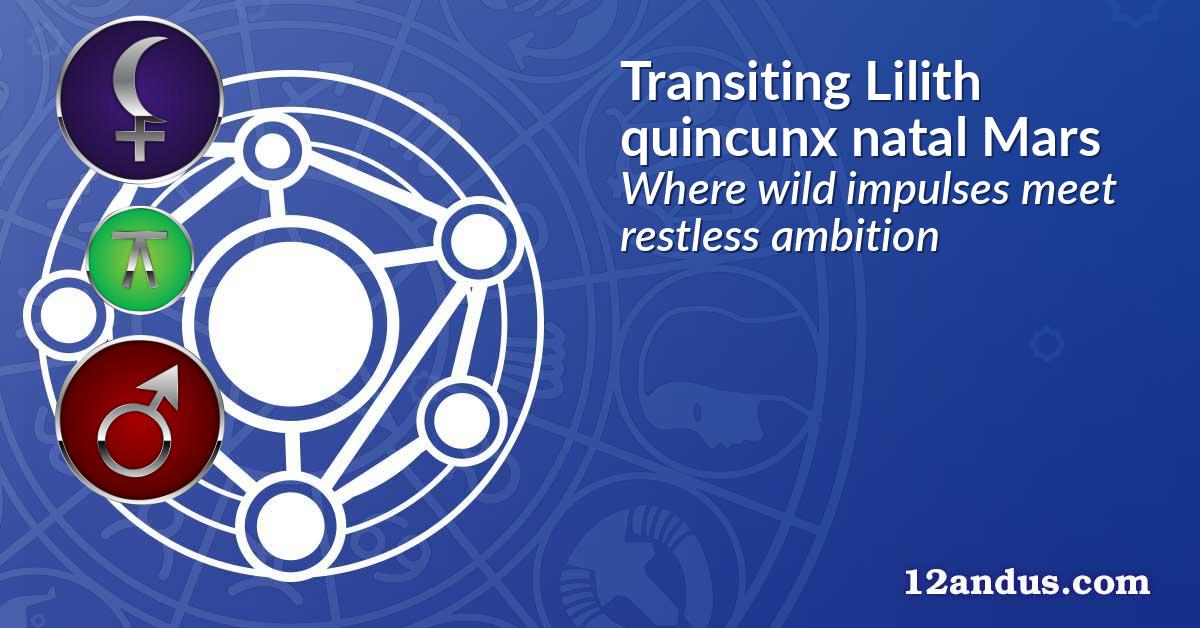 Transiting Lilith quincunx natal Mars