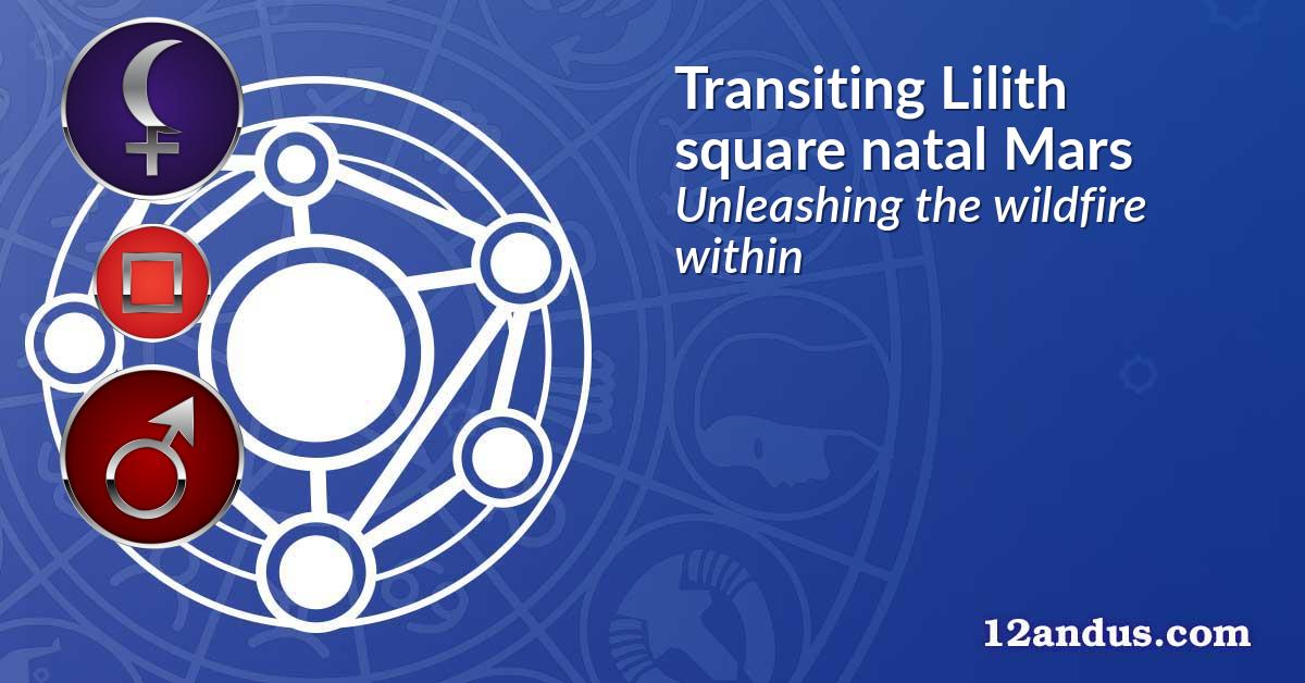 Transiting Lilith square natal Mars