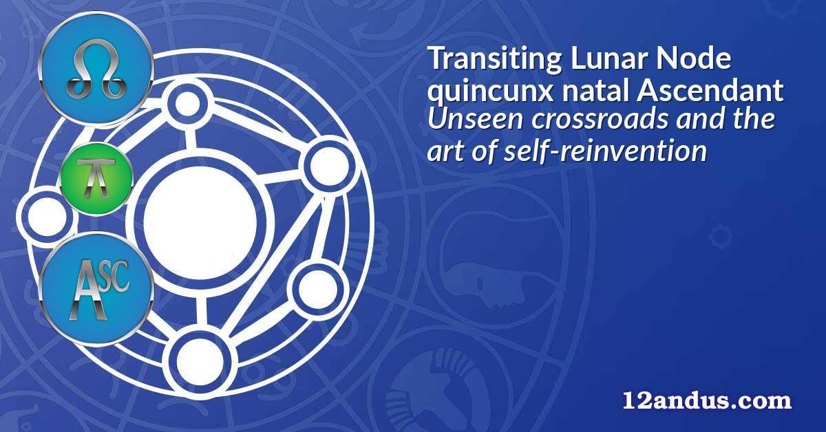 Transiting Lunar Node quincunx natal Ascendant
