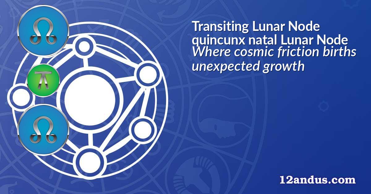 Transiting Lunar Node quincunx natal Lunar Node