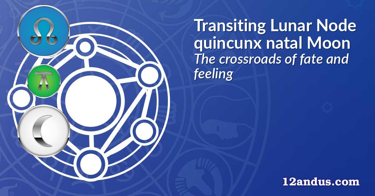 Transiting Lunar Node quincunx natal Moon