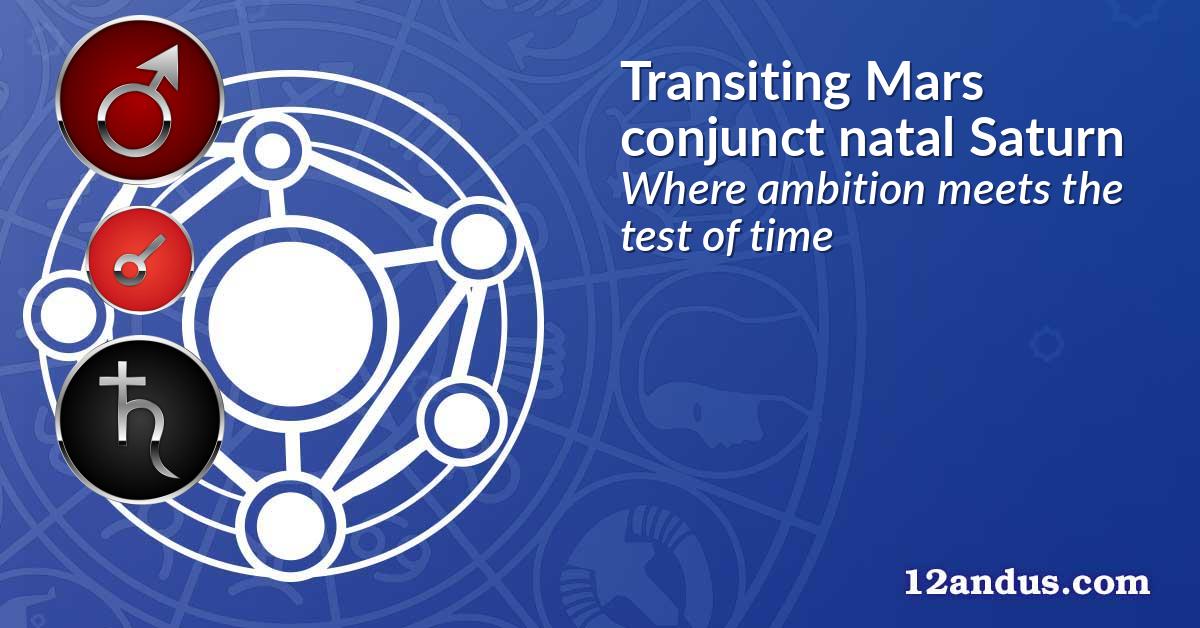 Transiting Mars conjunct natal Saturn