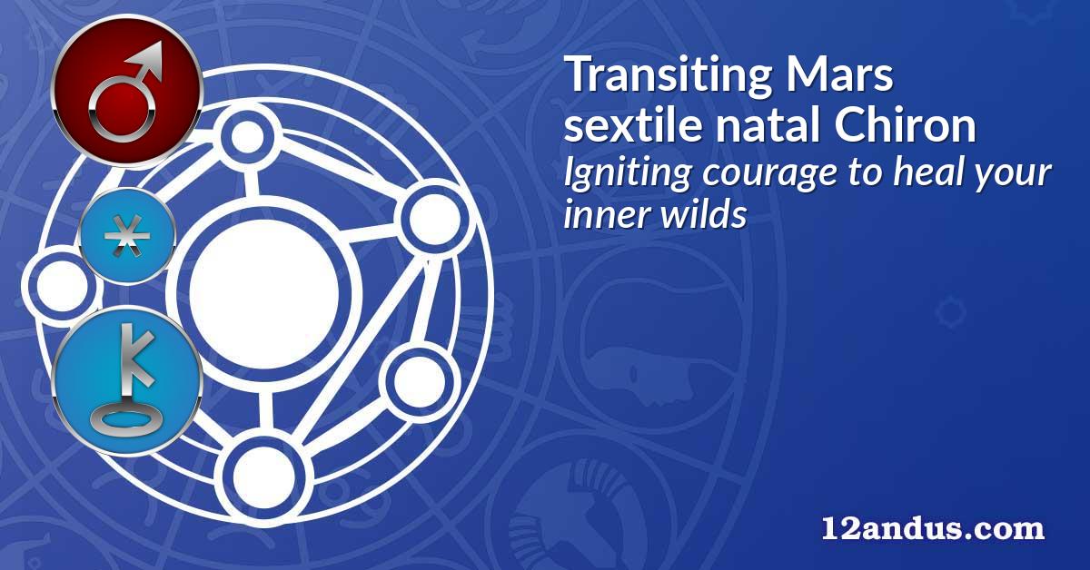 Transiting Mars sextile natal Chiron