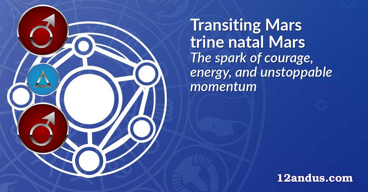 Transiting Mars trine natal Mars