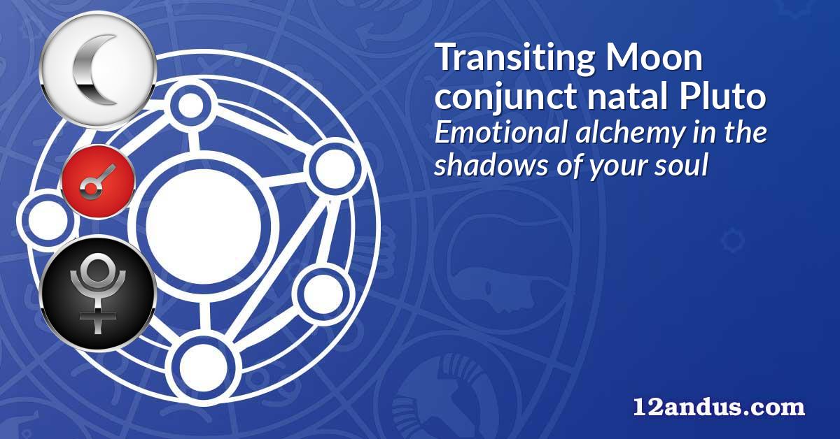 Transiting Moon conjunct natal Pluto