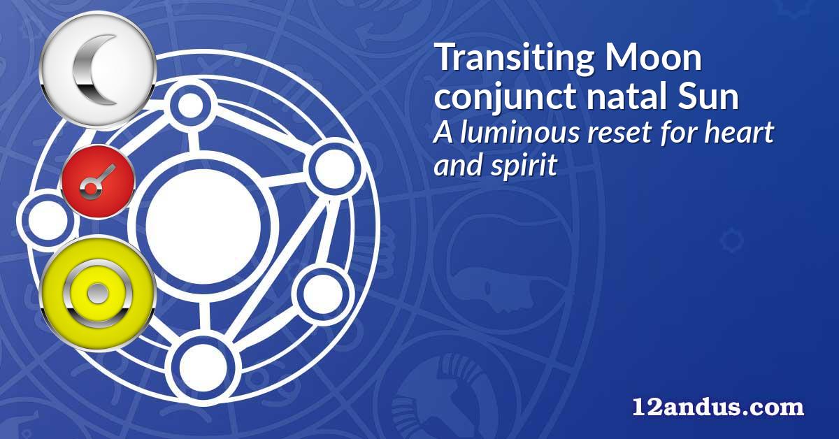 Transiting Moon conjunct natal Sun