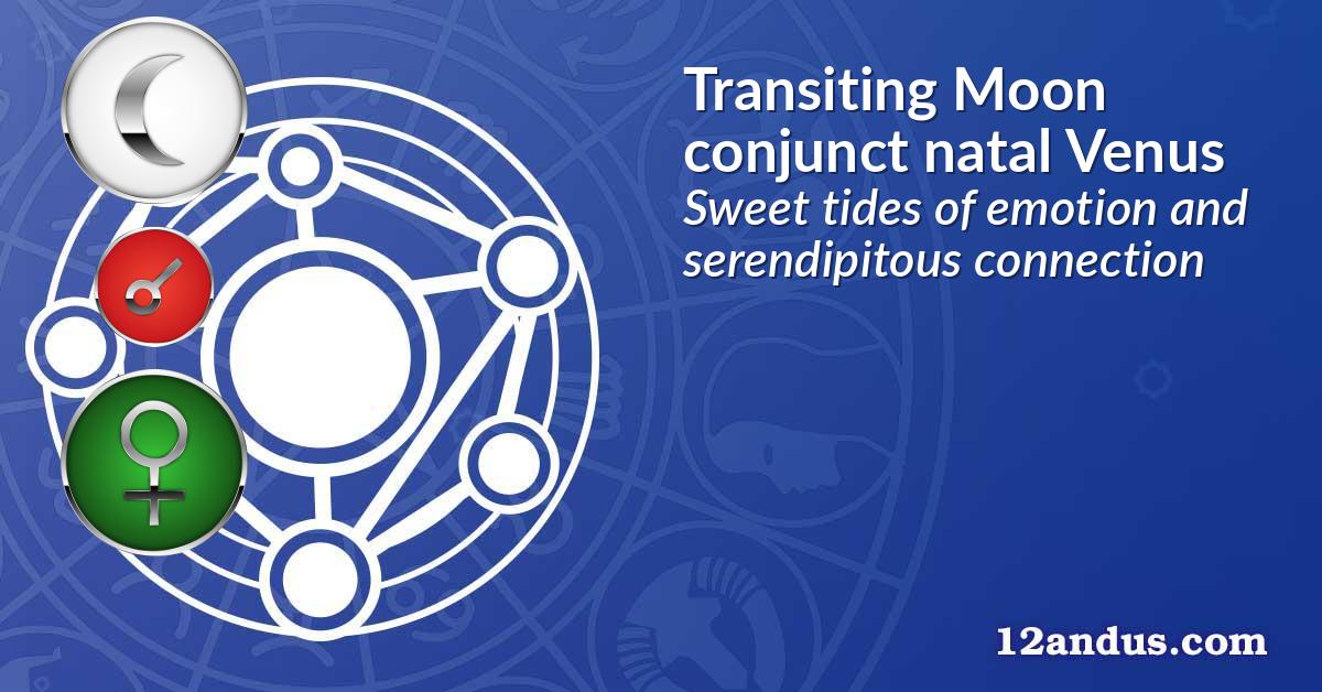 Transiting Moon conjunct natal Venus