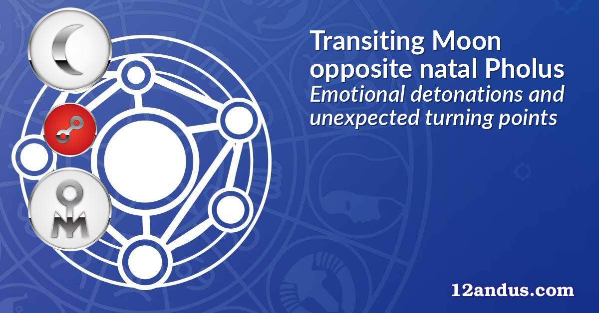 Transiting Moon opposite natal Pholus