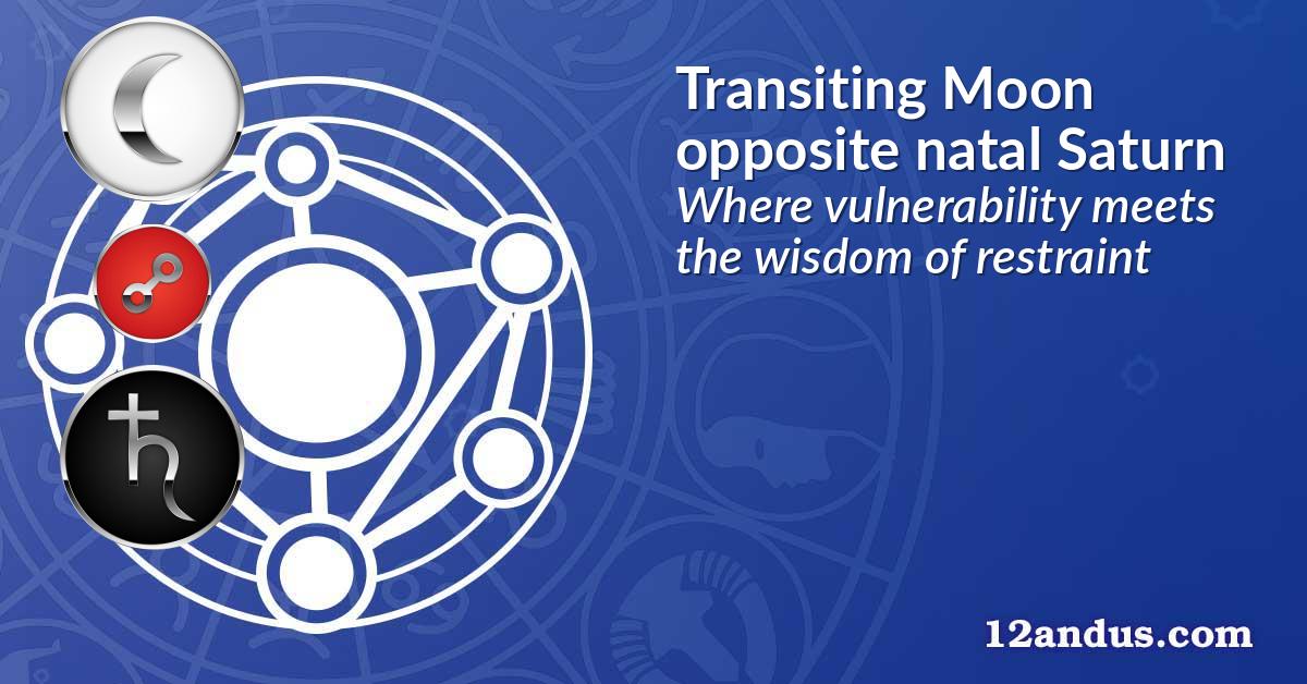 Transiting Moon opposite natal Saturn