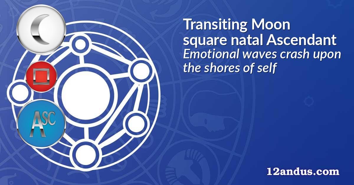 Transiting Moon square natal Ascendant