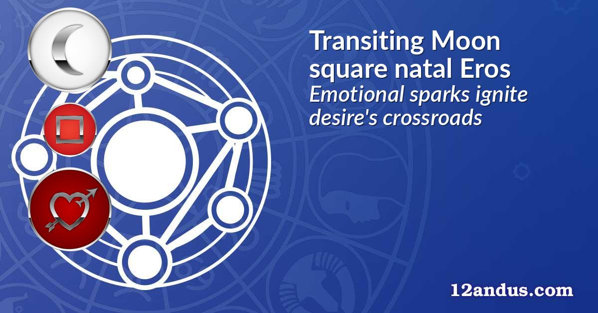 Transiting Moon square natal Eros