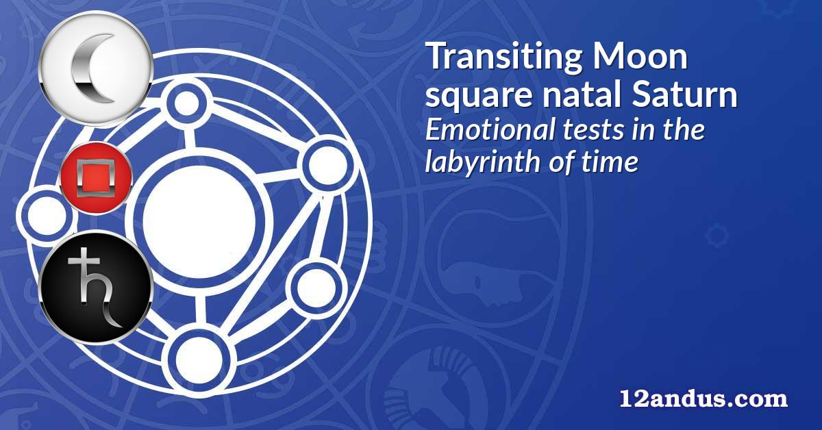 Transiting Moon square natal Saturn