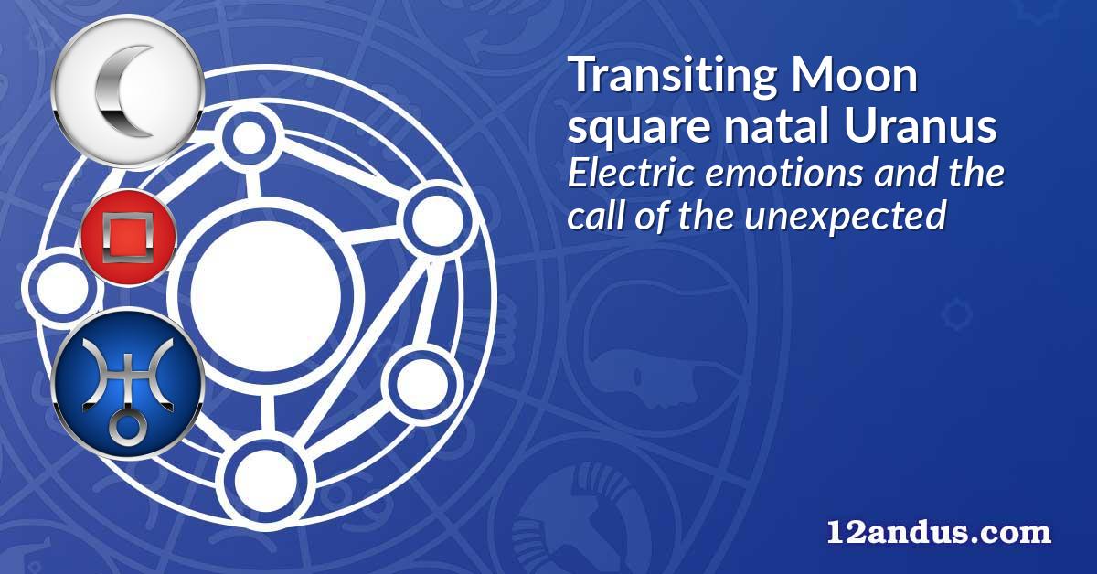 Transiting Moon square natal Uranus