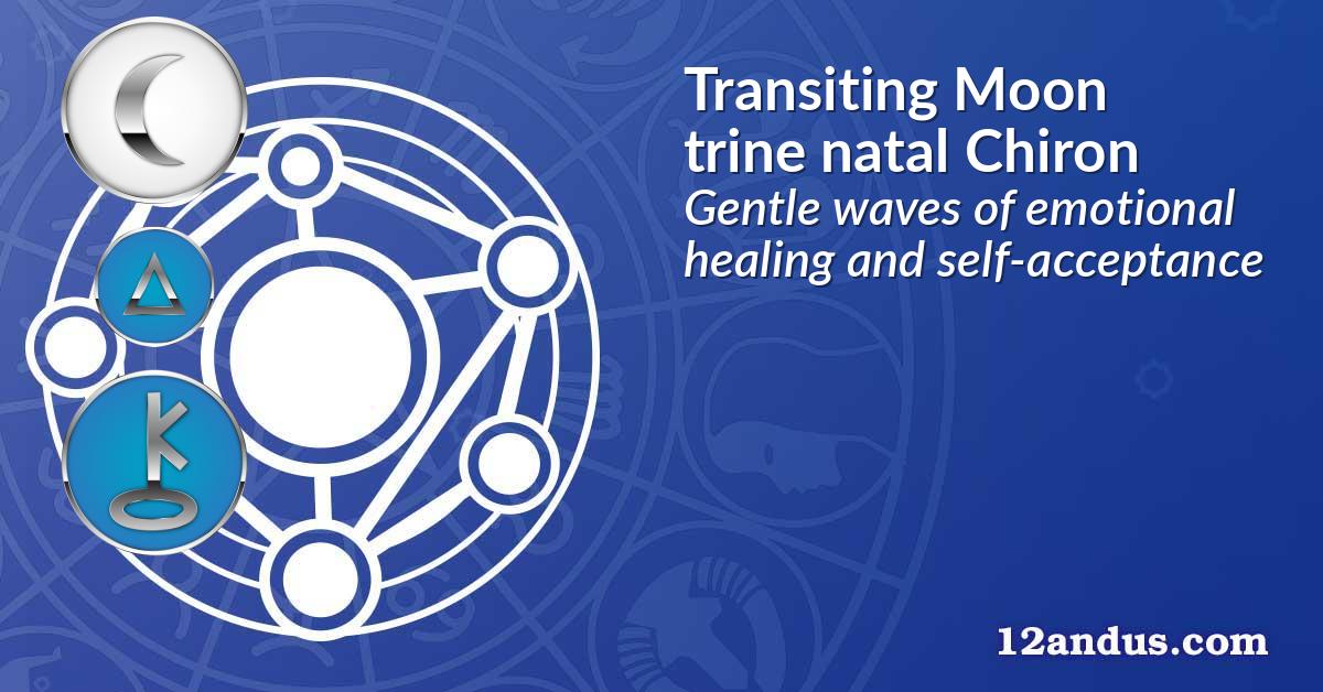 Transiting Moon trine natal Chiron
