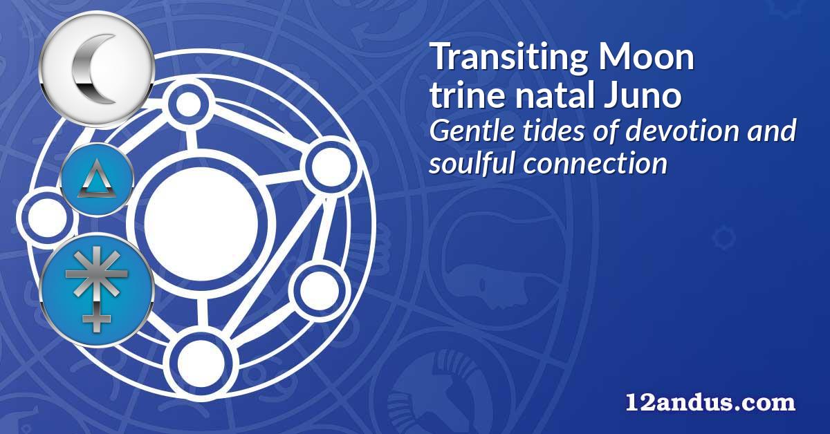 Transiting Moon trine natal Juno