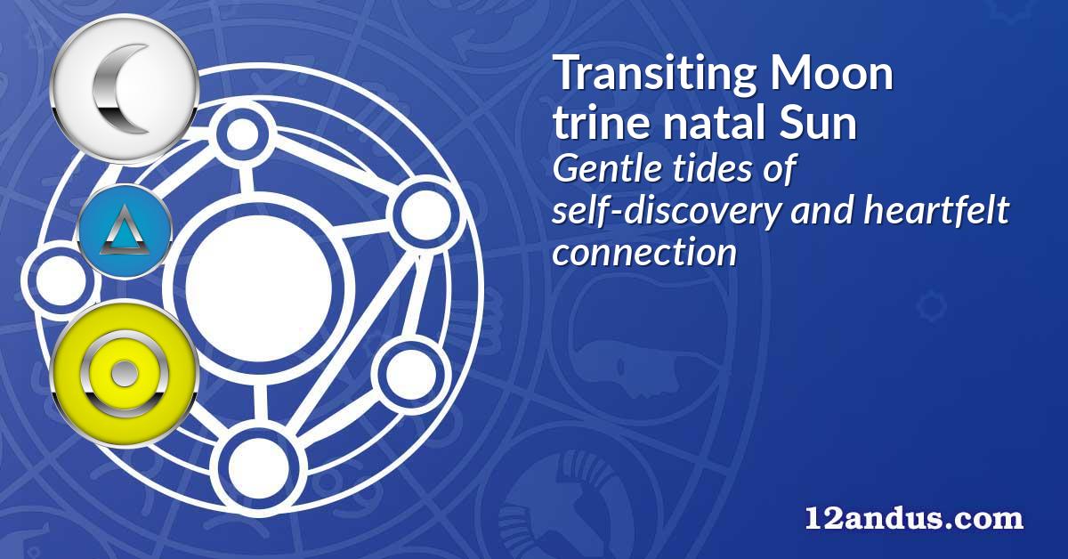 Transiting Moon trine natal Sun