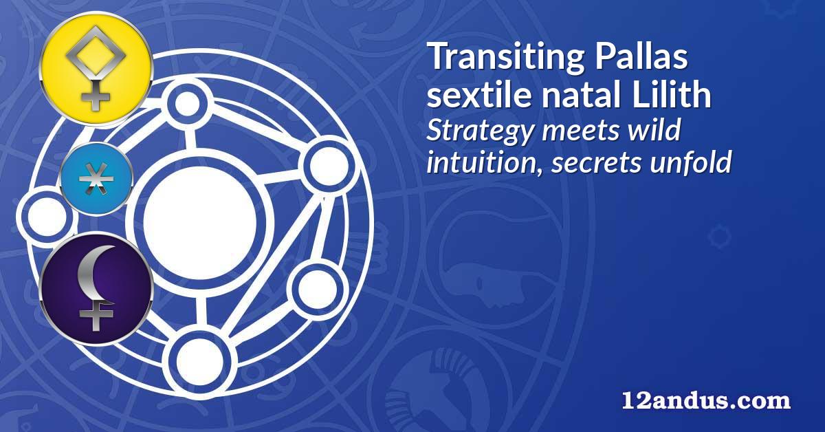 Transiting Pallas sextile natal Lilith