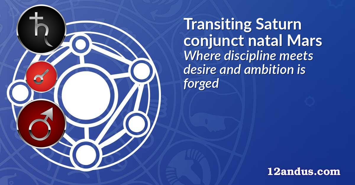 Transiting Saturn conjunct natal Mars