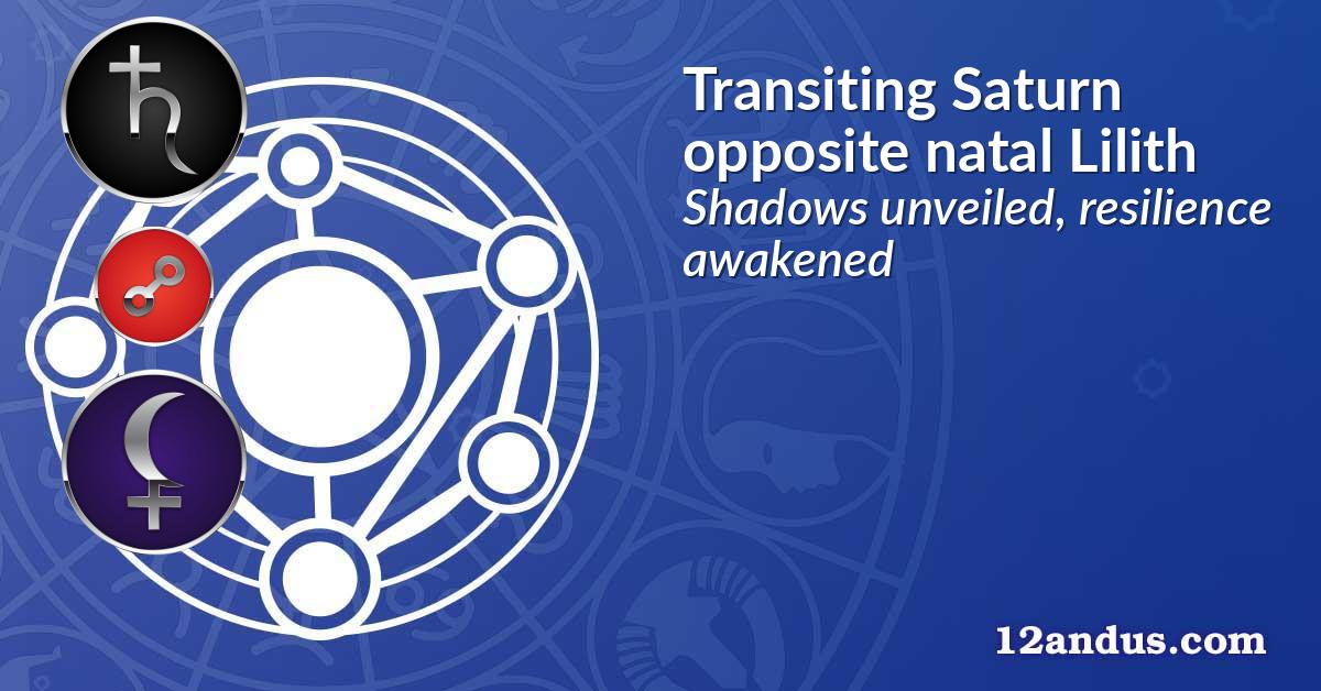 Transiting Saturn opposite natal Lilith