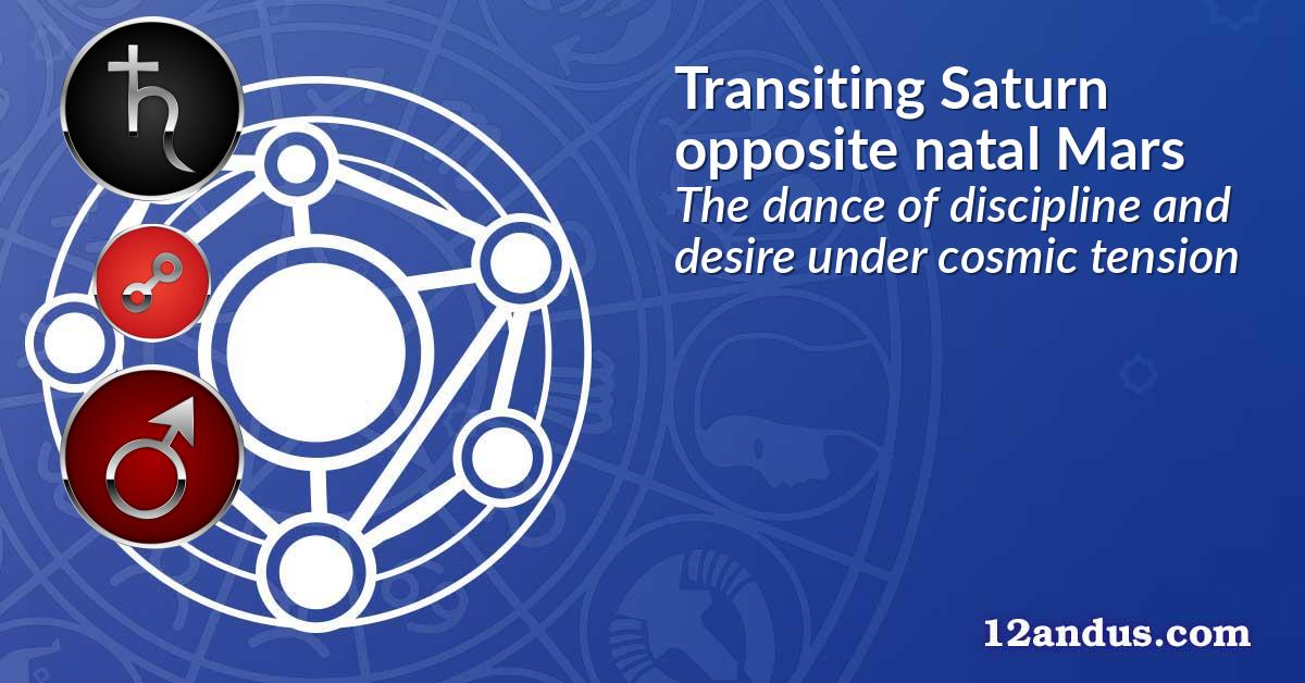 Transiting Saturn opposite natal Mars