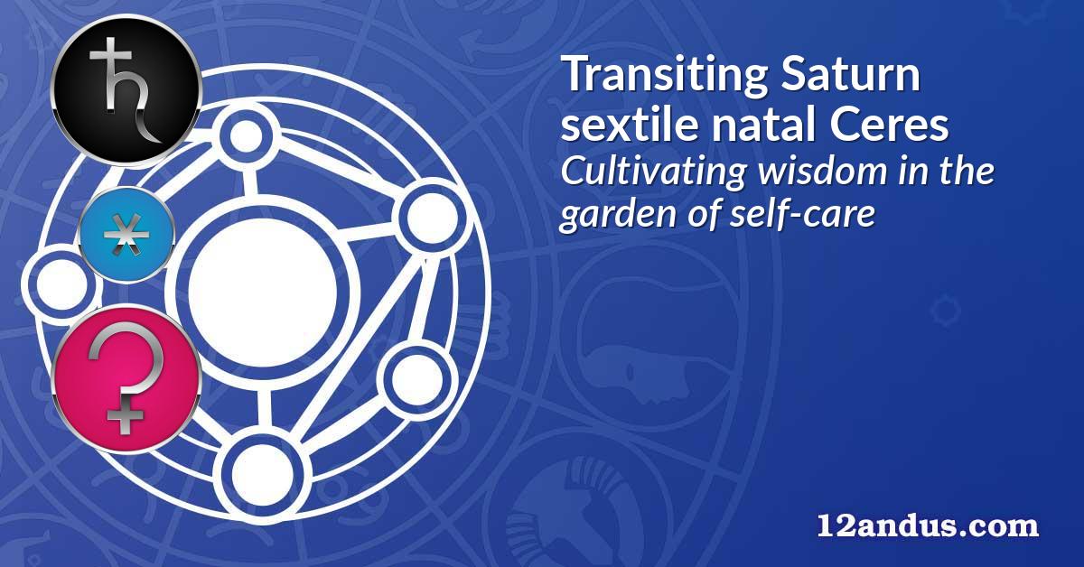 Transiting Saturn sextile natal Ceres