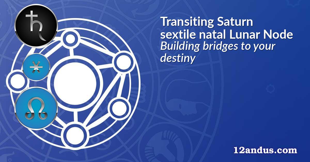 Transiting Saturn sextile natal Lunar Node