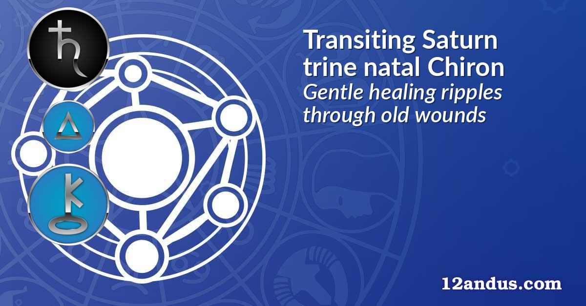 Transiting Saturn trine natal Chiron
