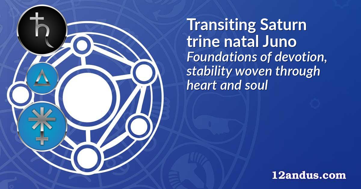 Transiting Saturn trine natal Juno