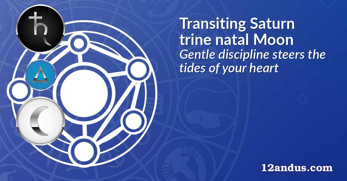 Transiting Saturn trine natal Moon