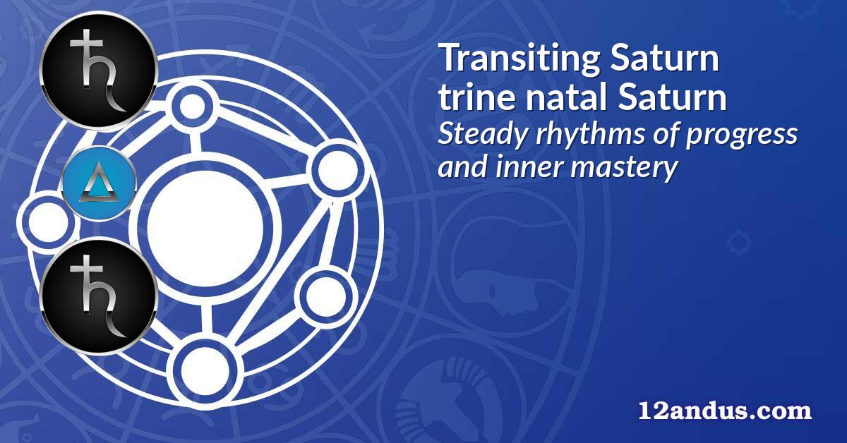 Transiting Saturn trine natal Saturn