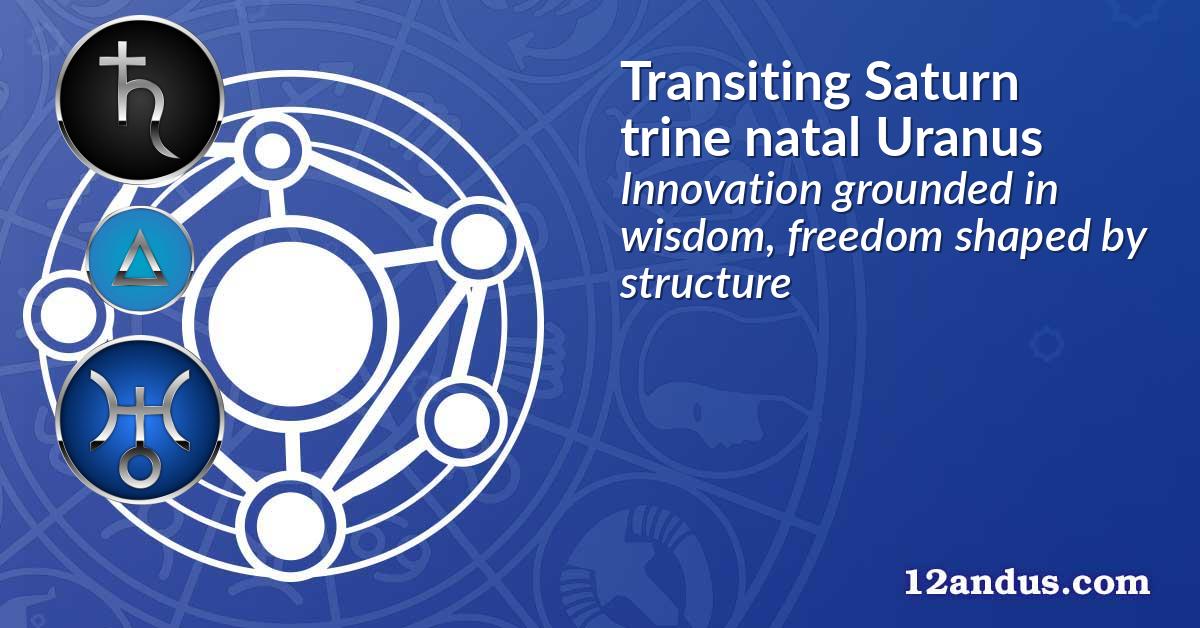 Transiting Saturn trine natal Uranus