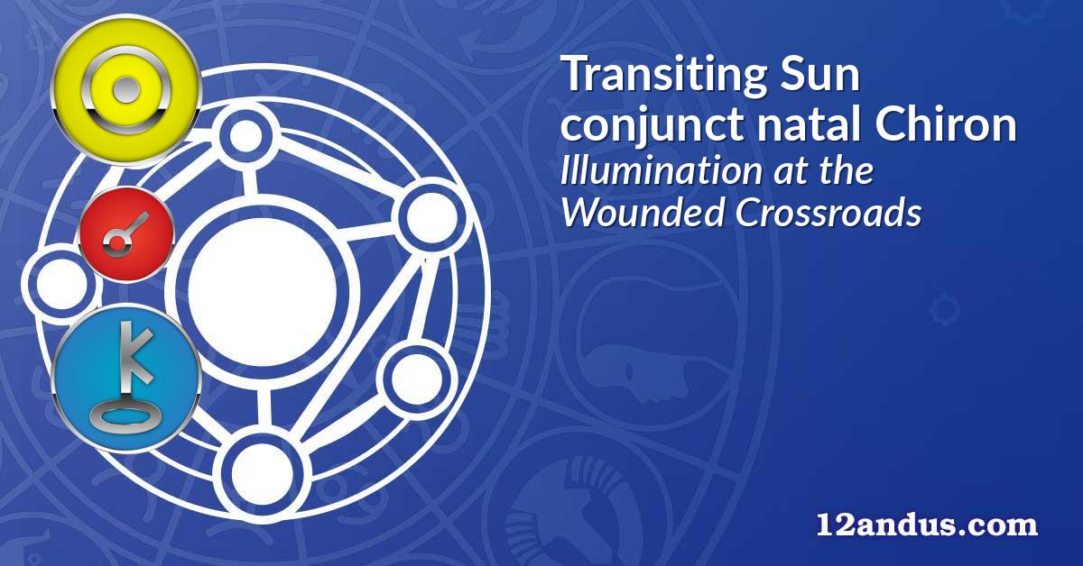 Transiting Sun conjunct natal Chiron