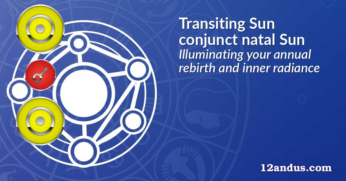Transiting Sun conjunct natal Sun