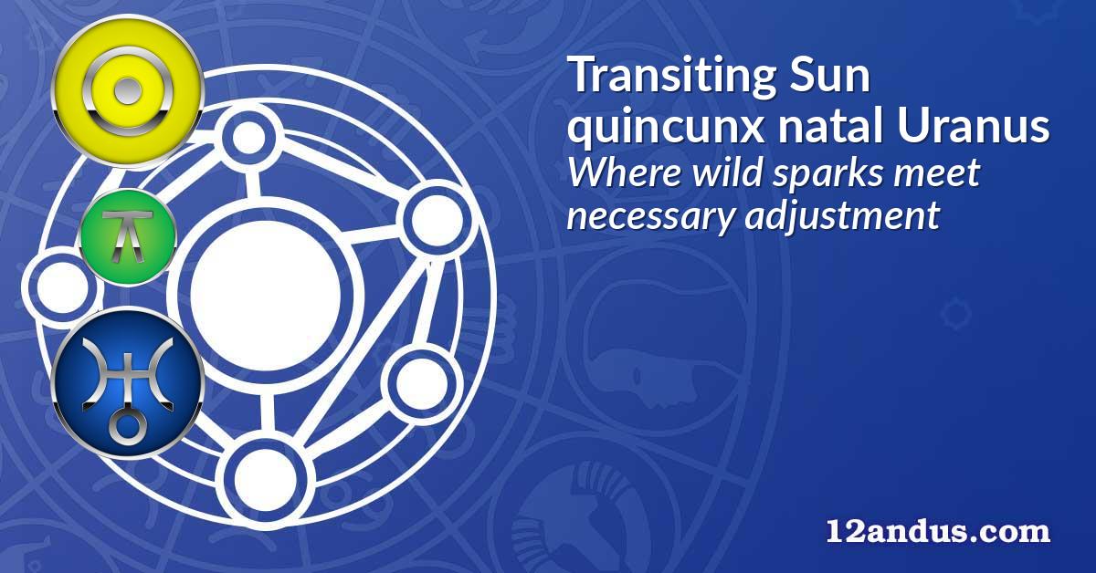 Transiting Sun quincunx natal Uranus
